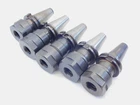 5pc LOT OF CAT40 TG100 COLLET CHUCK TOOL HOLDER TG 100 4" PROJECTION HEX NUT