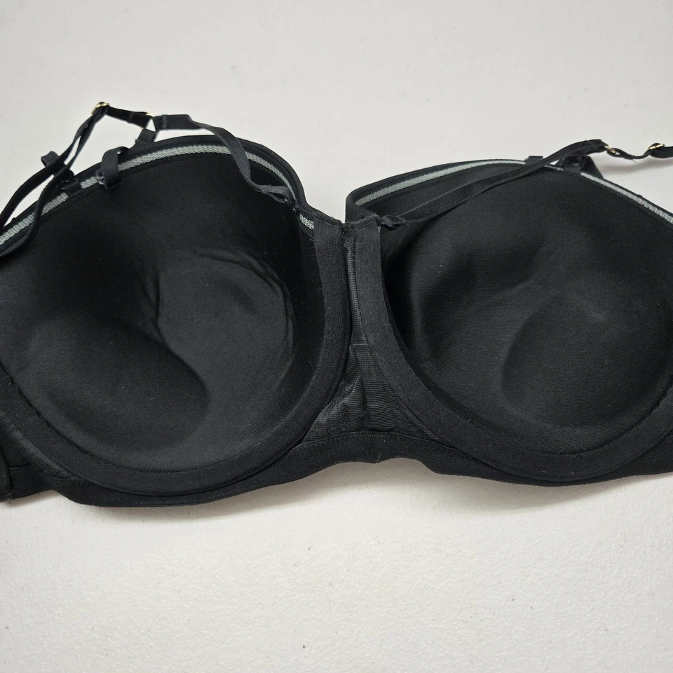 Sujetador Cacique para mujer 40D negro Boost sin tirantes con aros lazo de encaje Foto 3 de 4