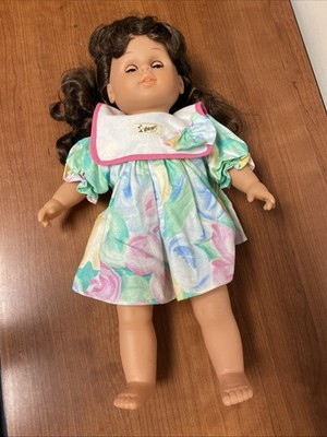 1990's Simba Toys Brunette 17'' Vinyl  And Stuffed Doll 