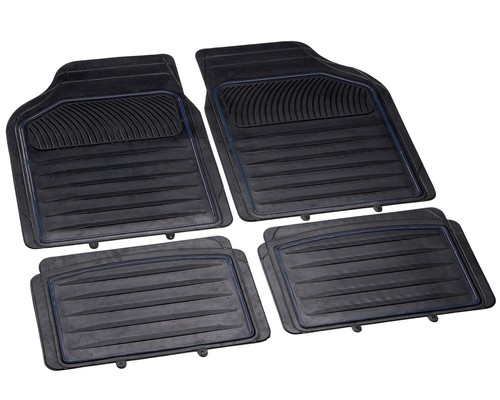 Cartrend Automatten Set Gummi 4-teilig Universal Gummi-Matten Fußmatten Auto PKW - Bild 2 von 2