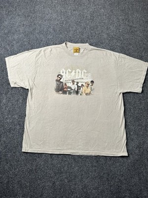 Mens Graphic 2005 AC/DC Dirty Deeds Done Dirt Cheap Band Tee Gray, Size XL