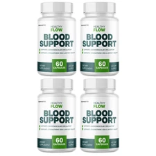 Healthy Flow Blood Support, Cardiovascular Circulation - 4 Bottles Official