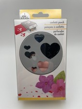 NEW EK SUCCESS HEART CONFETTI LARGE PUNCH 54-30281 VALENTINE LOVE 5" X 3" A