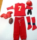 VINTAGE BARBIE KEN TOUCHDOWN OUTFIT #799 EXC PLUS SHAPE COMPLETE!!