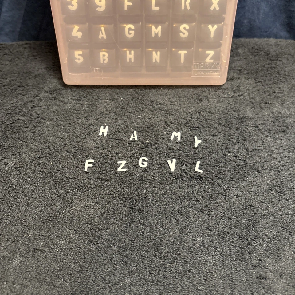 Marvy Uchida Cassette Craft Punch 36 Pc Letters & Numbers S6 - Image 2 of 4