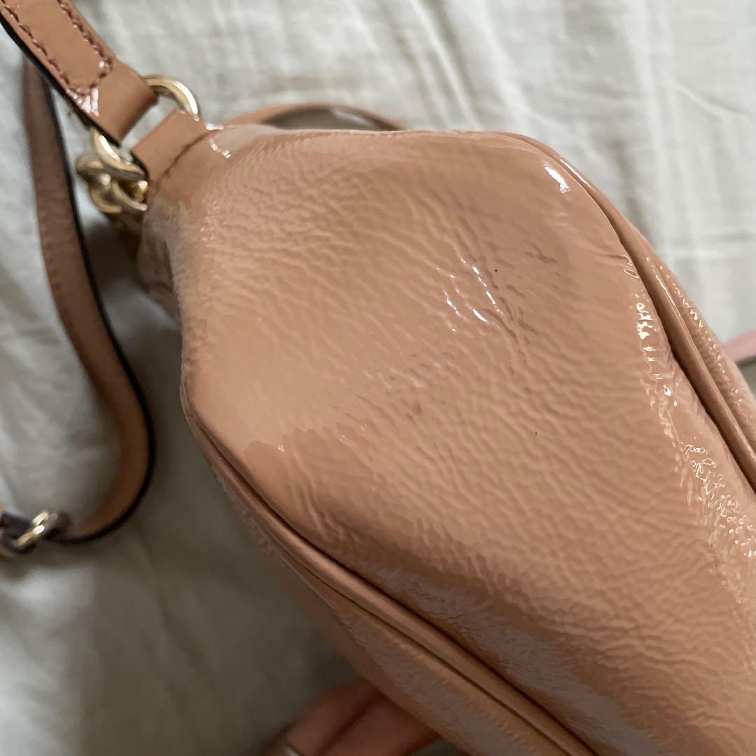 GUCCI Soho Disco Shoulder Bag Leather Beige Elegant Tassel Vintage From Japan thumbnail 11