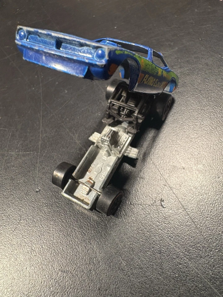 Redline Hot Wheels 1974 Blue Top Eliminator, Flying Colors #7630 Hong Kong Foto 3 de 4