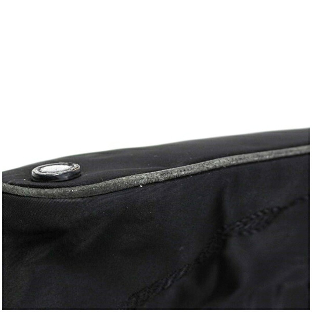 PRADA Tote Bag Ribbon Black Gold Hardware Nylon x Leather IBG068 Used AB Rank PR thumbnail 9