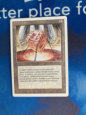 1x MTG Mana Vault Revised Modereately Played Magic the Gathering EDH