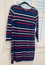 Old Navy Shift Striped Size M TALL Heavy Knit Stripe Dress Comfort Women NWT