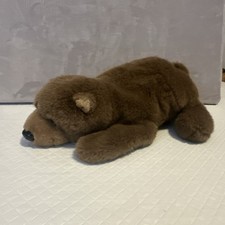 Vintage Brown Teddy Bear Hand Puppet Soft Pretend Play Plush
