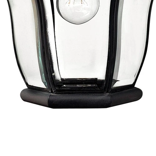 Hinkley Outdoor San Clemente Medium Wall Mount Lantern 13.75" Museum Black - Picture 5 of 5