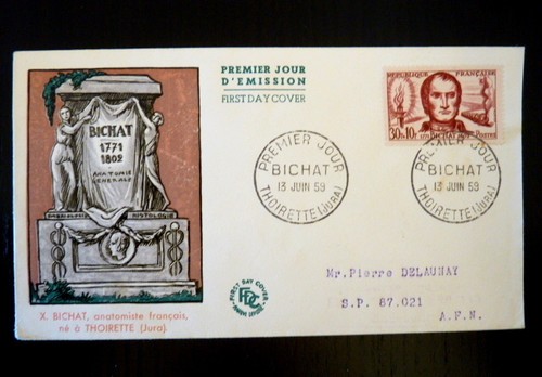 France Premier Jour FDC Yvert 1196 - Avion DC3 20+5F - Paris 1959