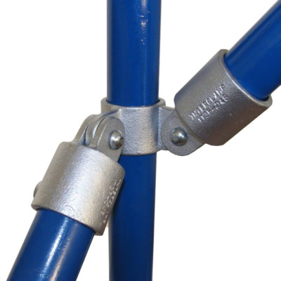 Schlüsselschelle 168-B34 - 90 Grad Eckschwenk 168 B 34 Gerüstrohrschellen für St