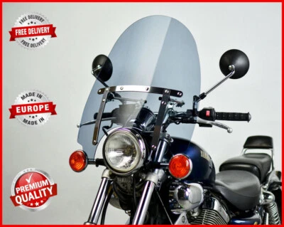 YAMAHA VIRAGO XV 1000 1100 HAUTE PARE-BRISE CHOPPER ÉCRAN TOURING - Photo 1/4