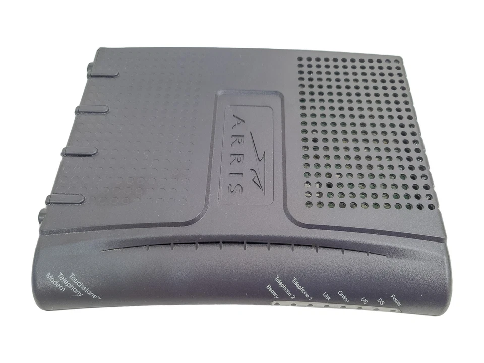 ARRIS TM502G Touchstone Telephony DOCSIS Modem Ethernet Home Office VOIP + Cord - Image 2 of 4