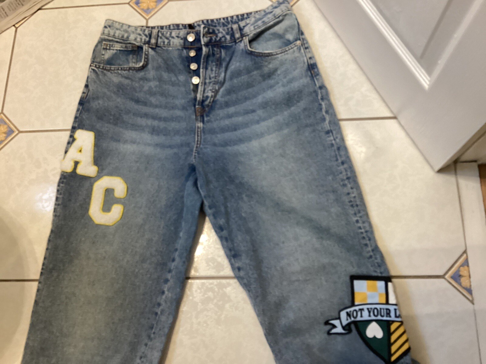H& M DIVIDED  RARE LADIES JEANS SIZE EUR 42, Size 14 UK image 9