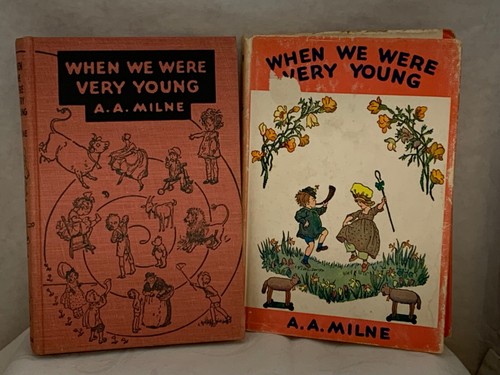 2 VINTAGE A. A. MILNE BOOKS WHEN WE WERE VERY YOUNG THE HOUSE AT POOH CORNER GC - Picture 6 of 12