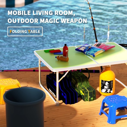 ✅60cm Folding Camping Table Lightweight Aluminium Picnic Garden Party BBQ Desk✅ - Picture 6 of 16