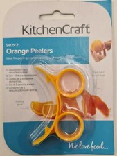 2xCitrus Peeler Ring Finger Held Orange Peeler Citrus Slicer Ring Shape Peeler  