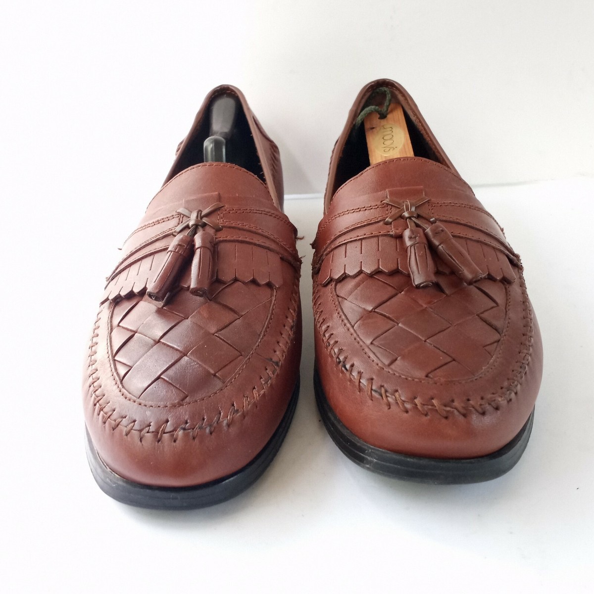 Giorgio Brutini Austin Leather Upper Balance Loafers Giorgio Brutini Austin Black Leather weave Slip-On shoes  main image 2