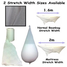 Beanbag Netting Stocking Inner Liner Bag for Bean Bags 2x Widths Available UK