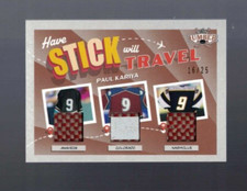 2022 Leaf Lumber Hockey PAUL KARIYA Triple Logo Stick Will Travel #15/25