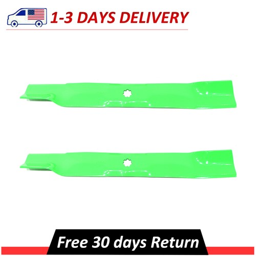 2 Pcs Mower Blades Fits John Deere X300 LA120 D110 42" Deck AM141034