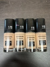 4 Covergirl Trublend Matte Made Liquid Foundation 12HR L15 Trans Resistant 1oz