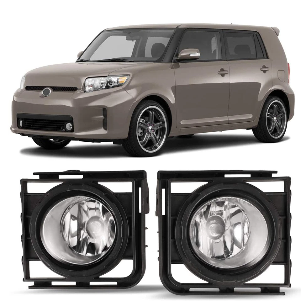 For 2011-2015 Scion xB Fog Lights w/Wiring+Switch Kit Clear Lens Pair - Изображение 2 из 4