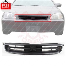 New Front Grille Grill Black Fits 1996 1997 1998 Honda Civic 2-door Ho1200144