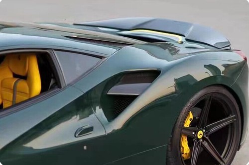 Real Carbon Fiber Rear Trunk Spoiler Wing For Ferrari 488 GTB Spider 2016-2019 - Picture 3 of 8
