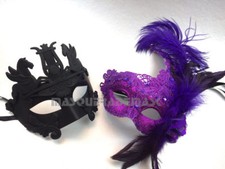 Roman Greek Warrior Gladiator Couple Feather eye Mask Masquerade Ball prom Party