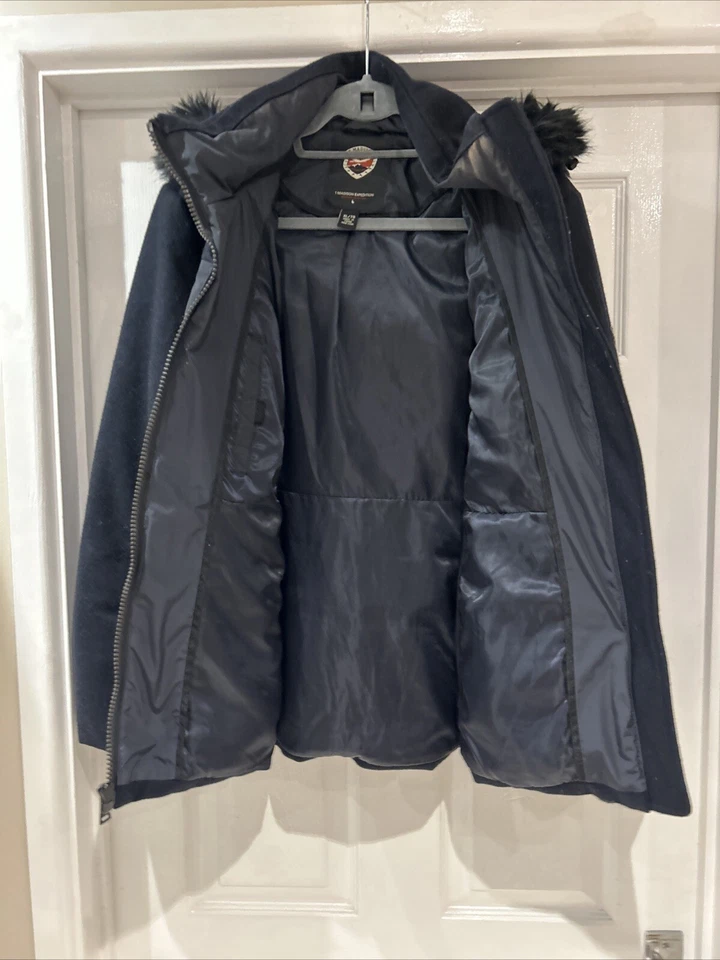 MADISON EXPEDITION HERITAGE COLLECTION Navy Wool Down Fill Jacket - Size XL - Image 4 of 4