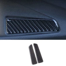 For VW ID.4 21-24 Real Carbon Fiber Inner Door Panel Bezel Cover Trim 2PCS