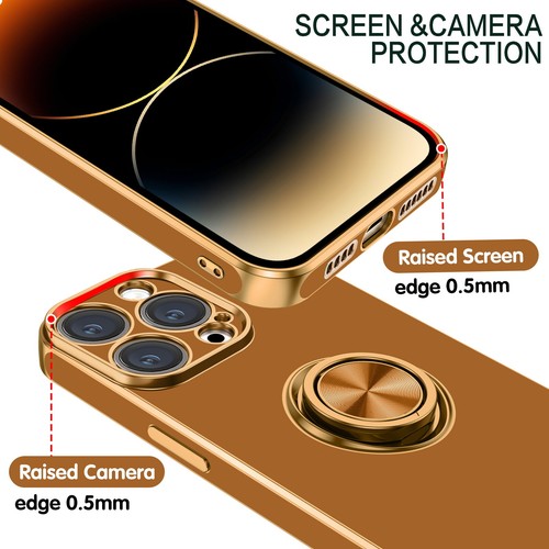 For iPhone 15 14 13 12 11 Pro Max Shockproof Kickstand Ring Rugged Case Cover - Picture 85 of 199
