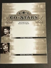 2013 Leaf Pop Century SILVER PROOF MISSING AUTO & #/25 Mark Lester Shani Wallis