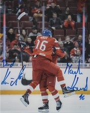 Czech Martin Kaut David Kvasnicka Signed Autographed 8x10 IIHF Photo COA #1