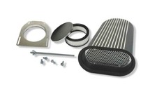 Hillborn Style Finned Single Carb Hood Scoop Black E40005bk