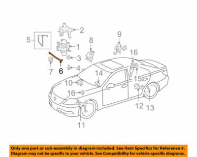 48943-50110 Toyota Hose, height control, no.1 4894350110, New 