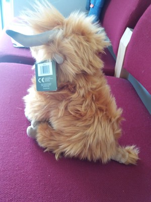 living nature highland cow soft toy