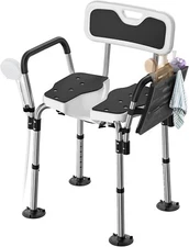 Shower Chair for Inside Shower - U-Shape Seat Heavy Duty Shower Chair  - 350 lb