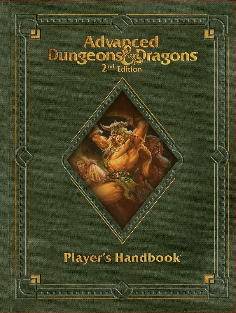 2e Players Handbook Advanced Dungeons Dragons AD&D 2nd Edition