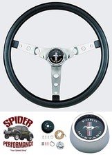 1965-1969 Mustang Steering Wheel Cast Pony Button 13 12 Classic Chrome