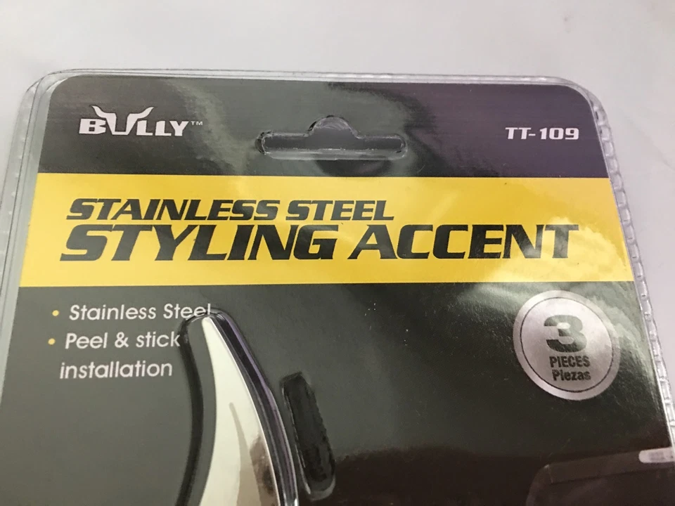 3pc Bully Stainless steel Styling Accent Emblem fits GMC SUV Trucks — 第 4/4 张图片