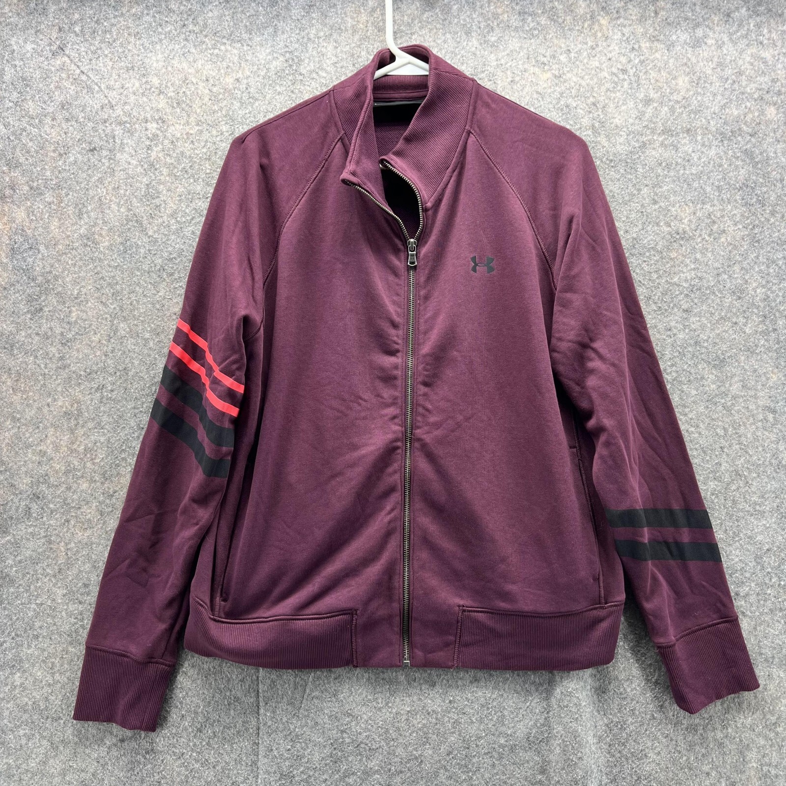 Under Armour Women's Burgundy Full Zip Jacket Large