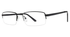 MODERN OPTICAL GRASP MEN'S EYEGLASSES 54-18-145 MATTE BLACK W/ SOFT CASE
