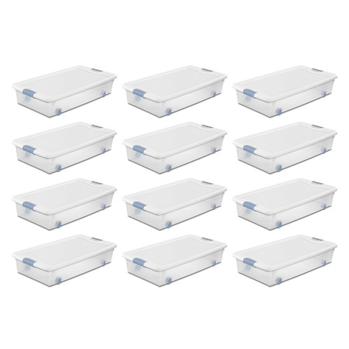 Sterilite Plastic Stackable Storage Box with Latching Lid - 第 15/101 張圖片