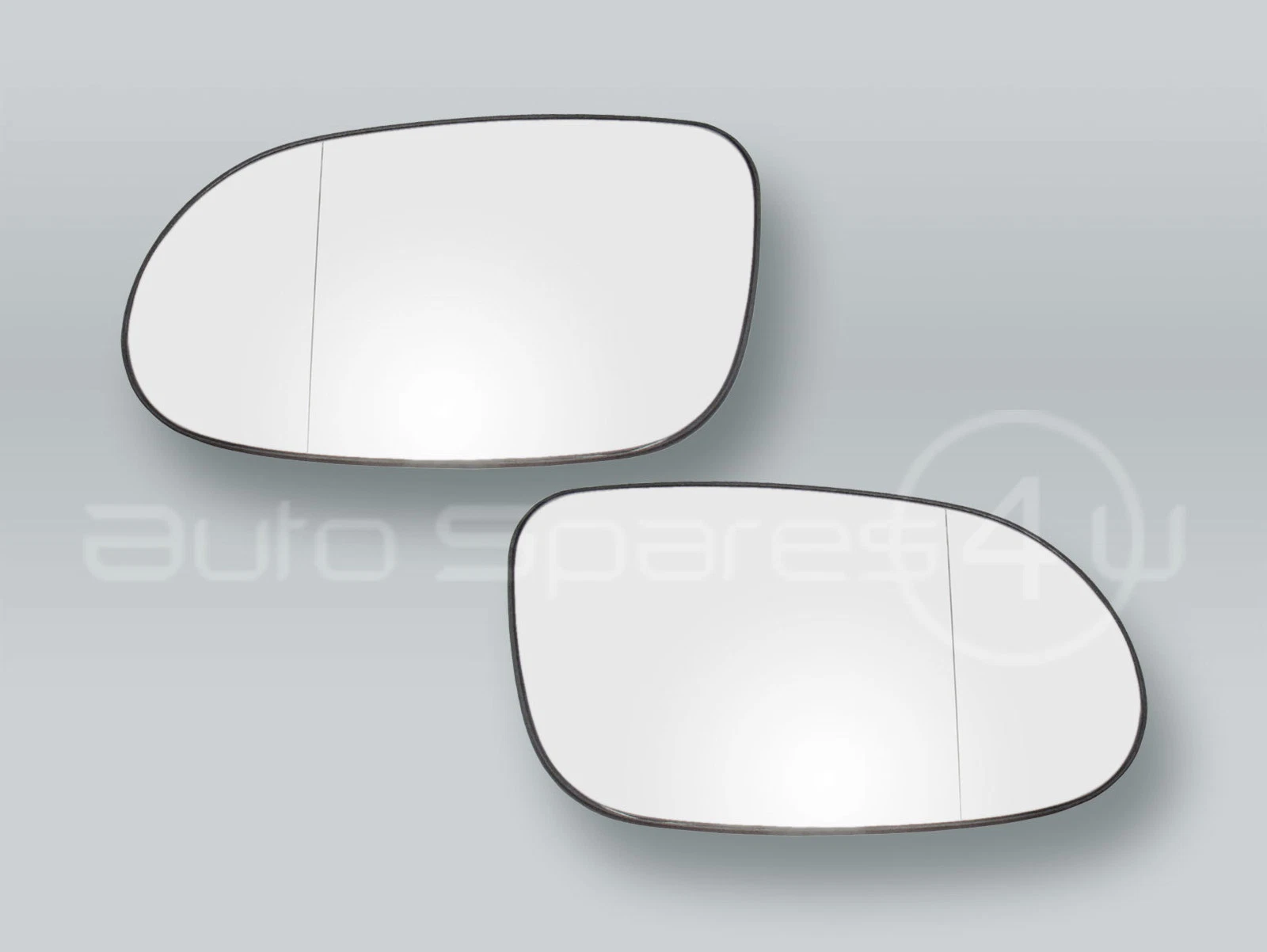 Heated Door Mirror Glass and Backing Plate PAIR fits 1998-2004 MB SLK R170