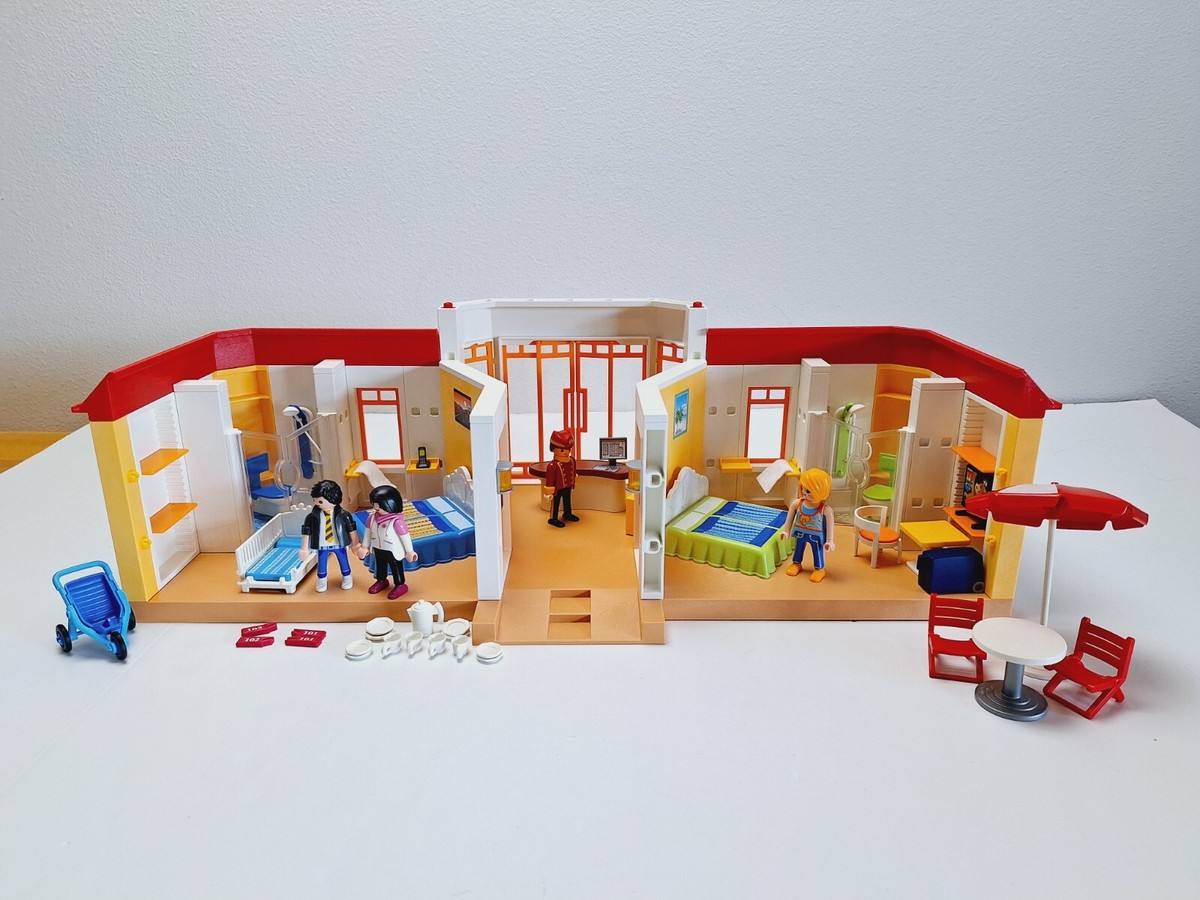 Playmobil Tropical Vacation Inn Hotel 5998 Incomplete